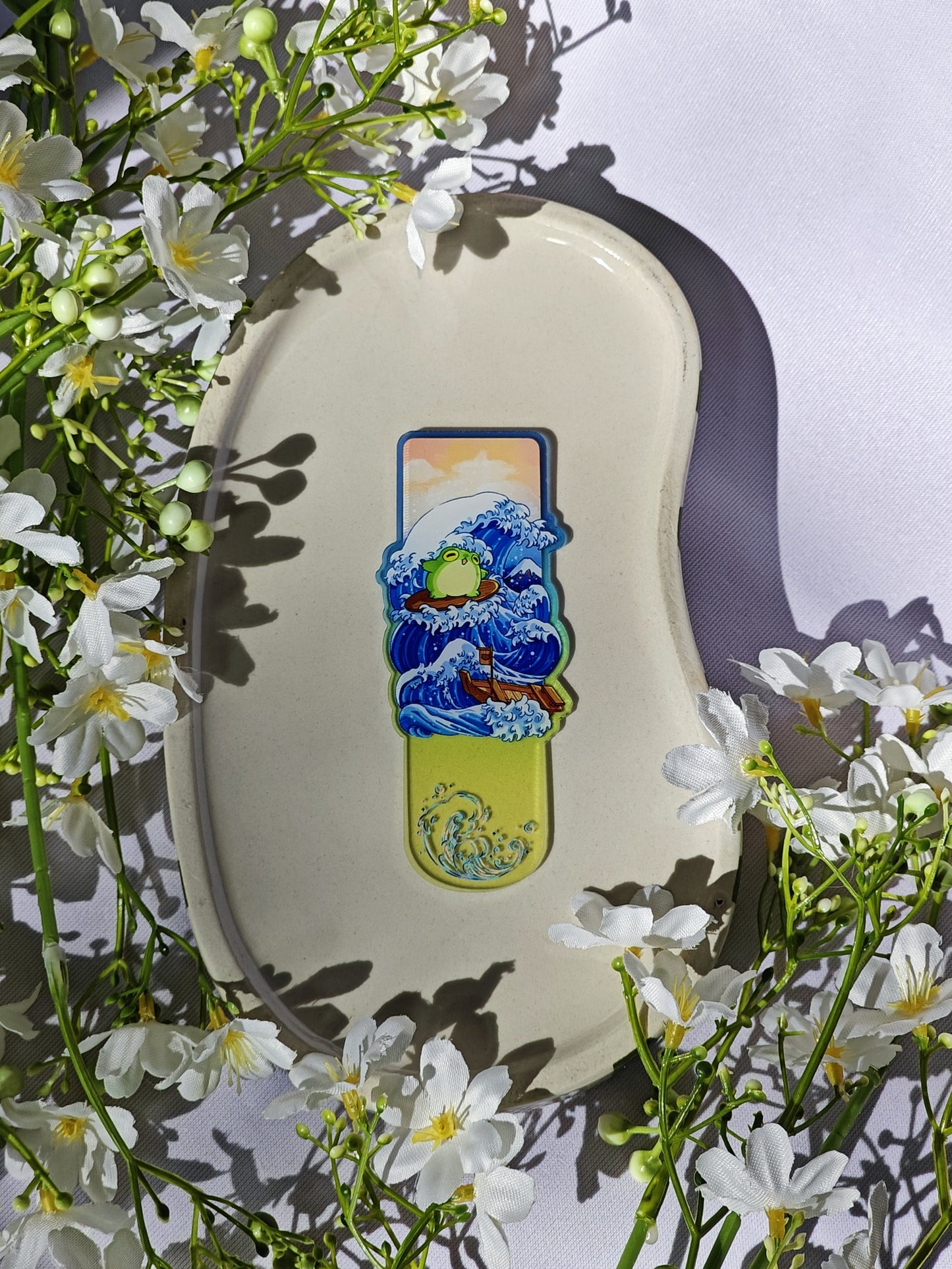 "The Great Wave off Kanagawa" Froggy Bookmark