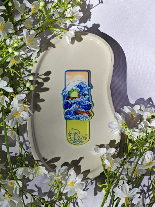 "The Great Wave off Kanagawa" Froggy Bookmark