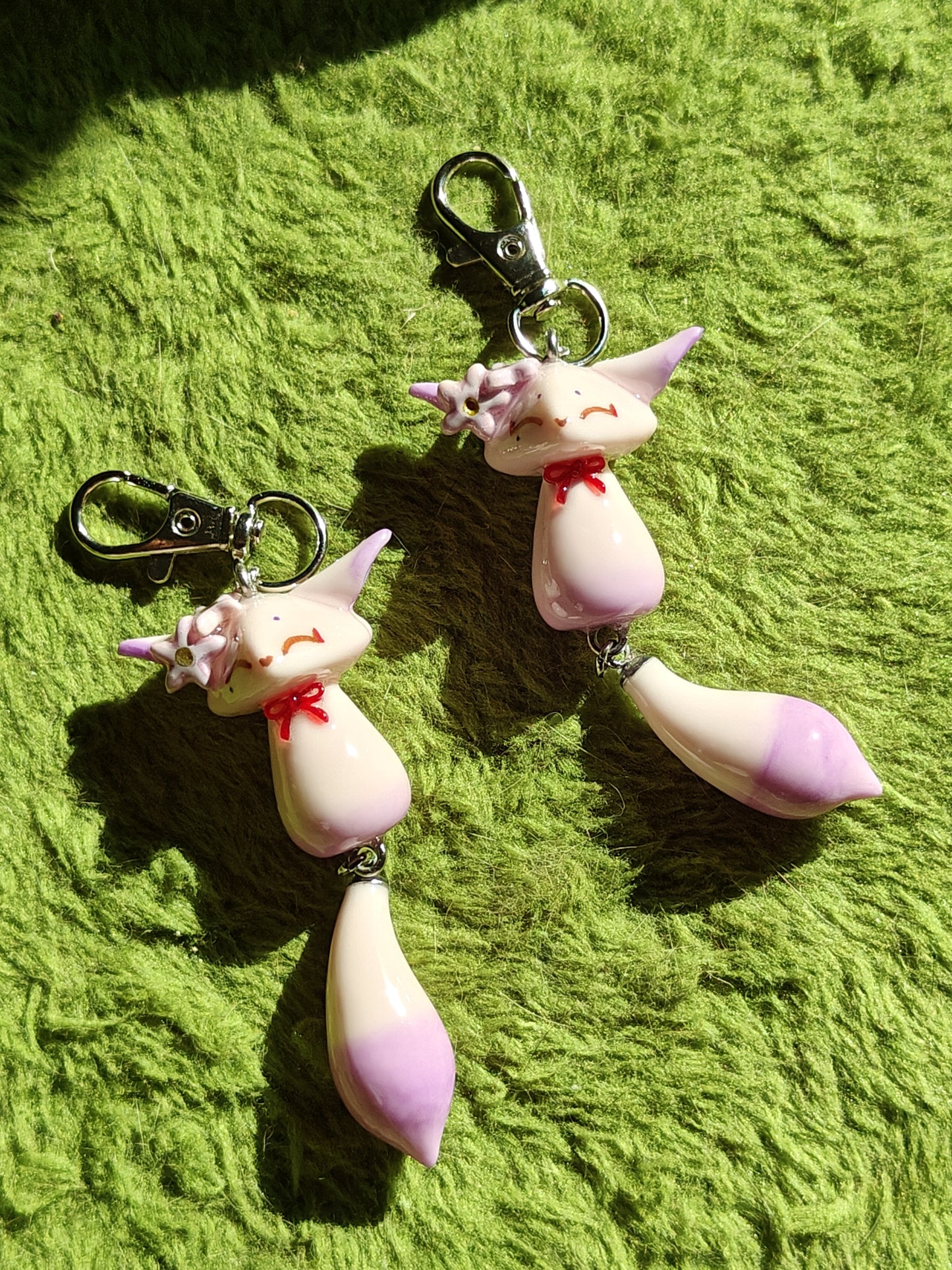 Ei Fox Handmade Clay Keychain