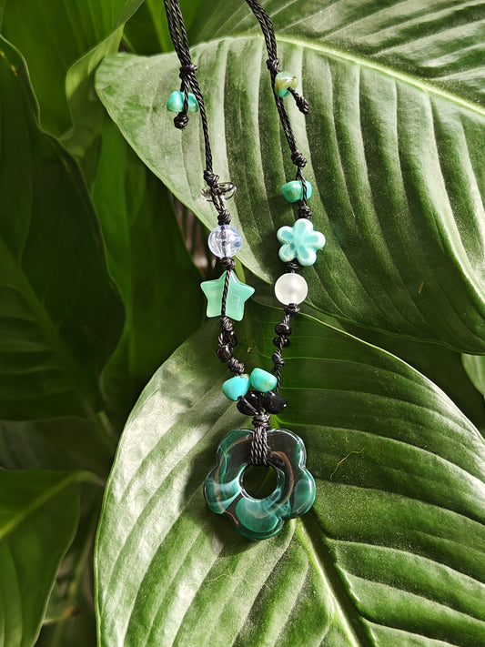Braided Flower Necklace