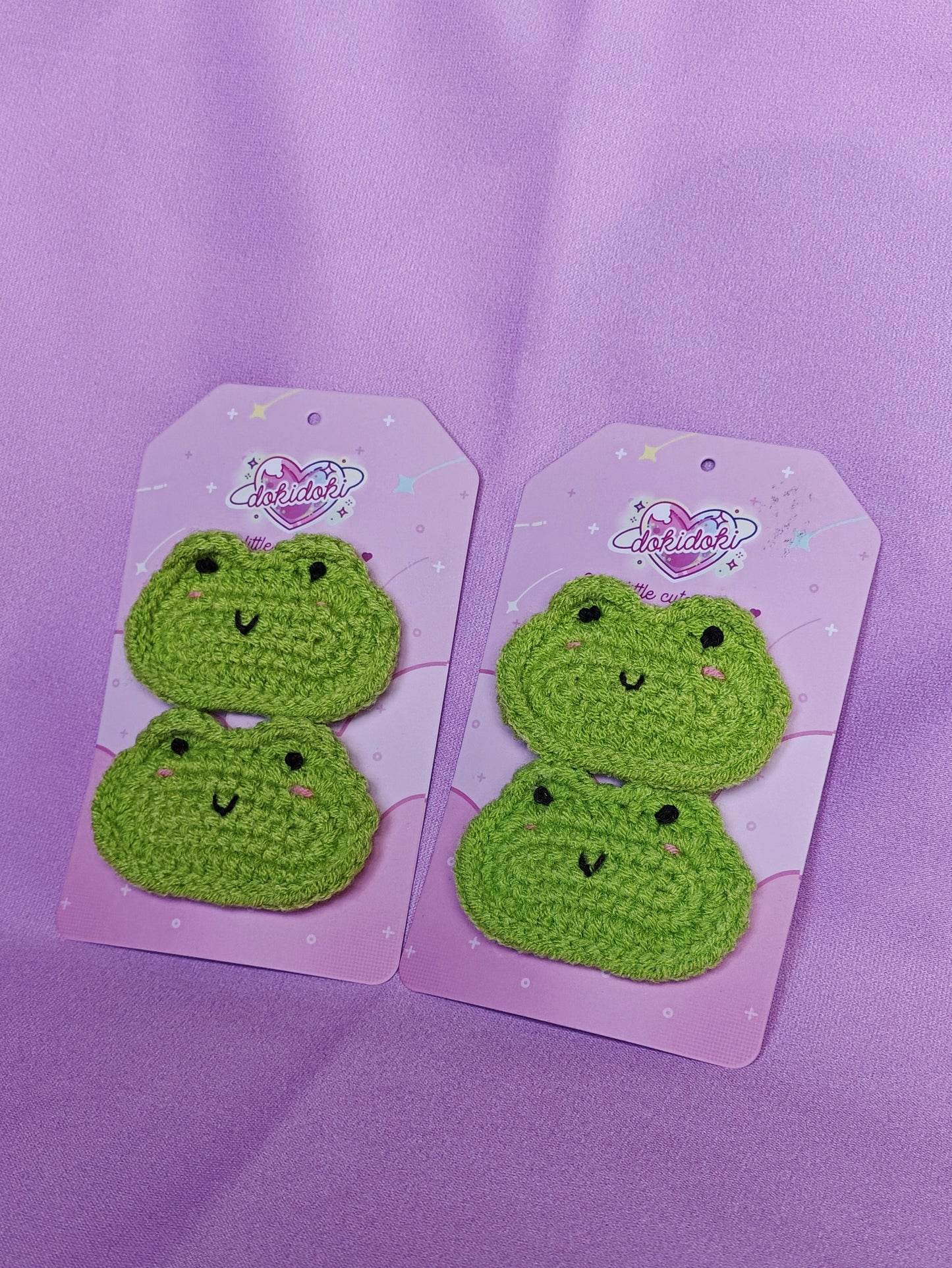 Froggy Crochet Hairpin Set