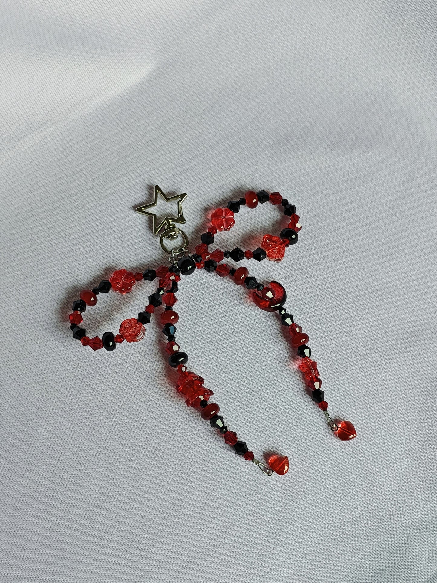 Red Bow Bag Charm