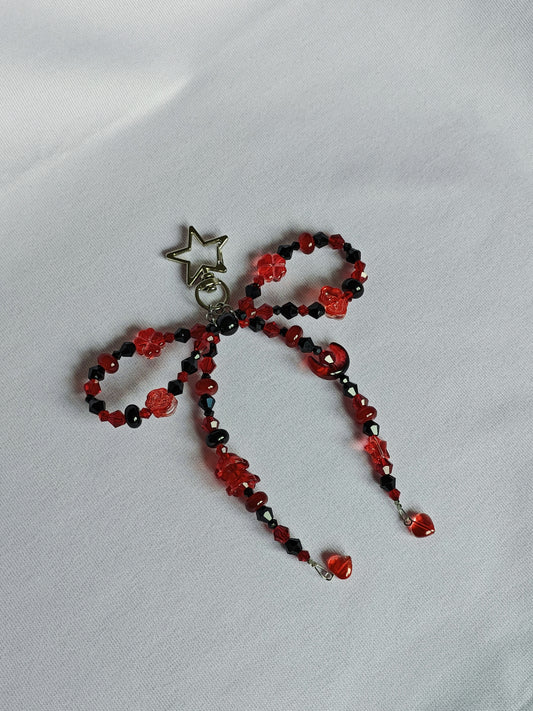 Red Bow Bag Charm