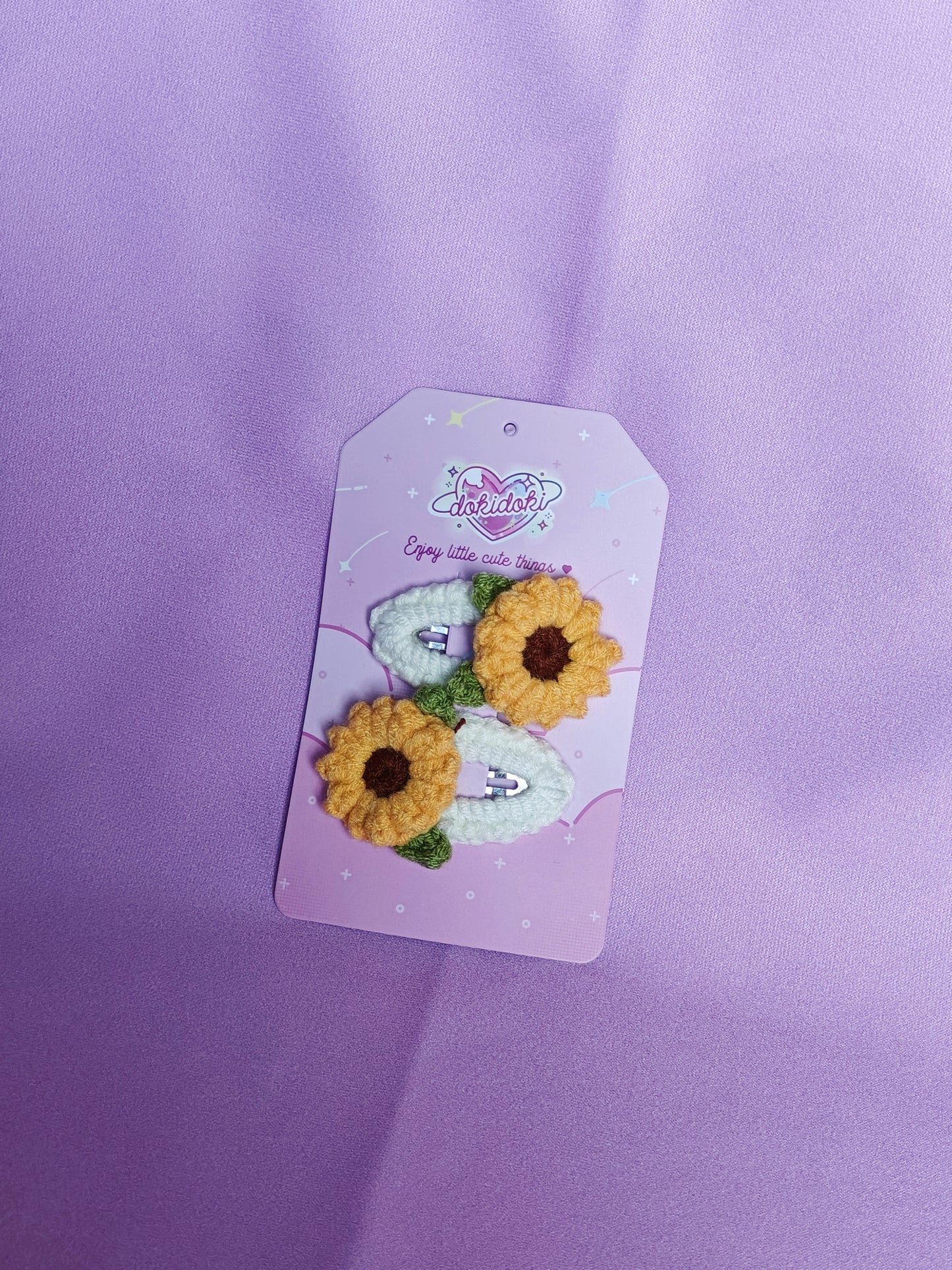 Sun Flower Crochet Hairpin Set