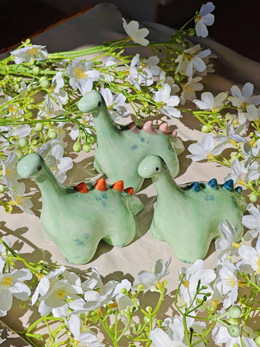 Green Dino Ceramic Ring Holder