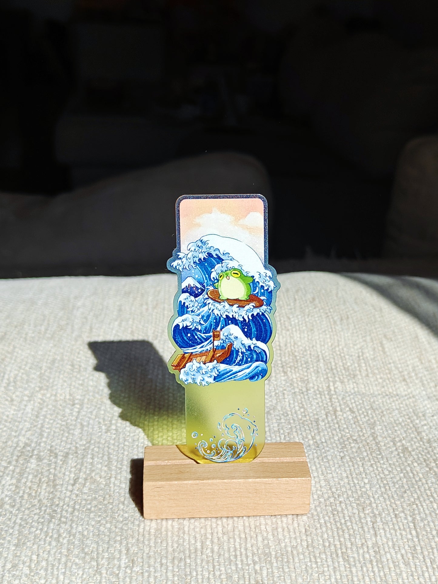 "The Great Wave off Kanagawa" Froggy Bookmark
