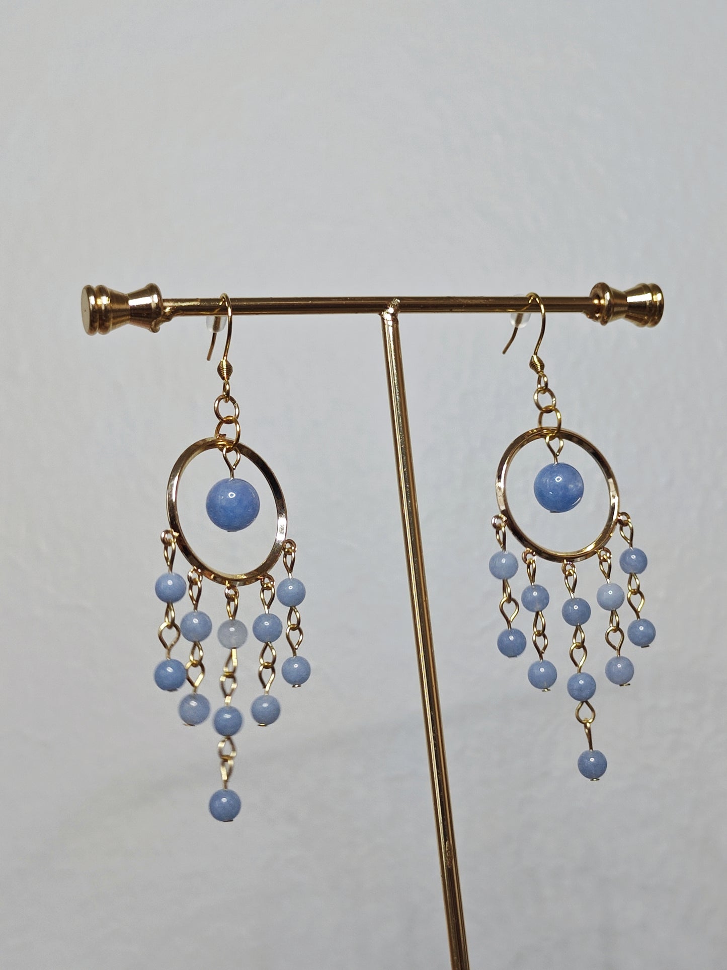 Natural Stone Waterfall Earrings
