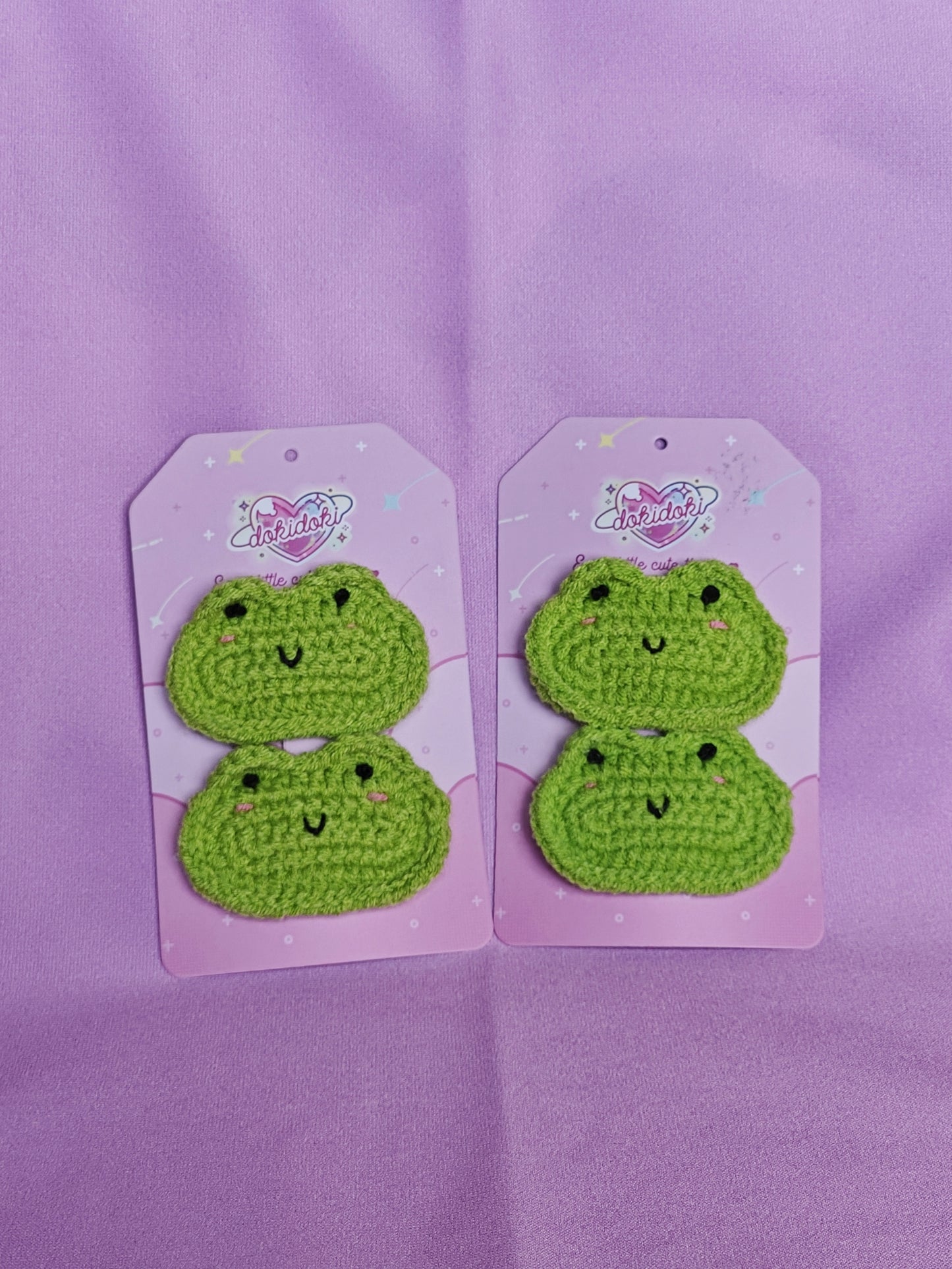 Froggy Crochet Hairpin Set