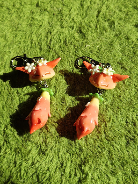 Meadow Fox Handmade Clay Keychain