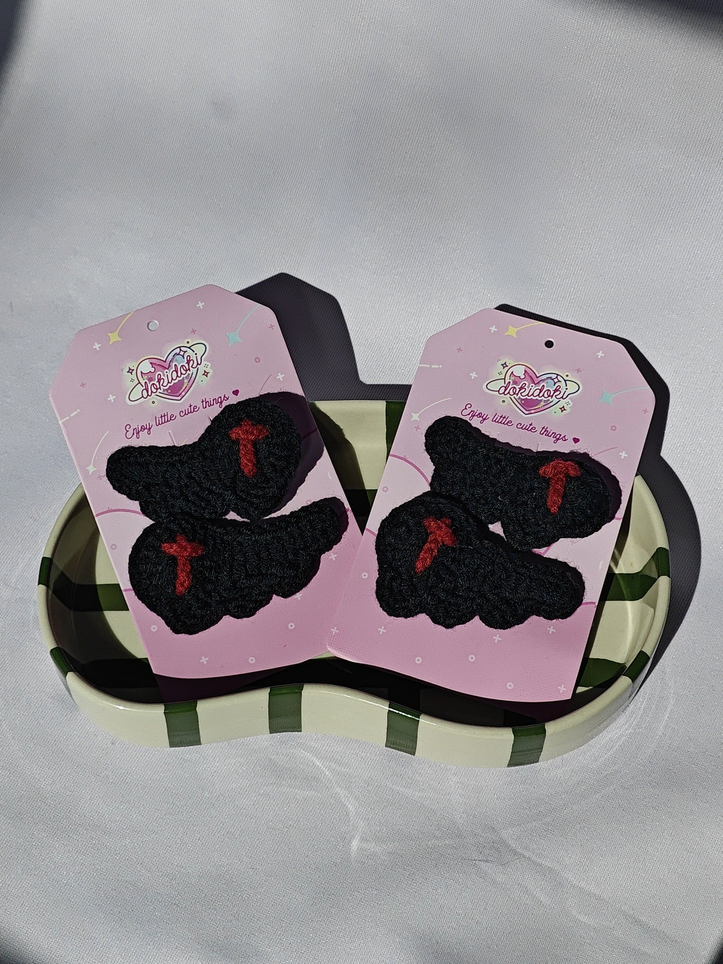 Devil Wings Crochet Hairpin Set
