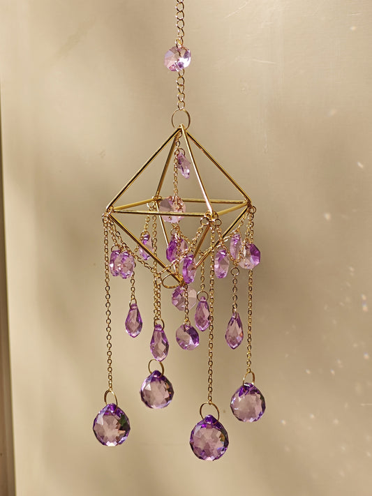 Lavender Tear Sun Catcher