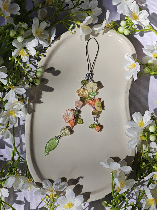 Orange Blossom Handmade Phone Charm