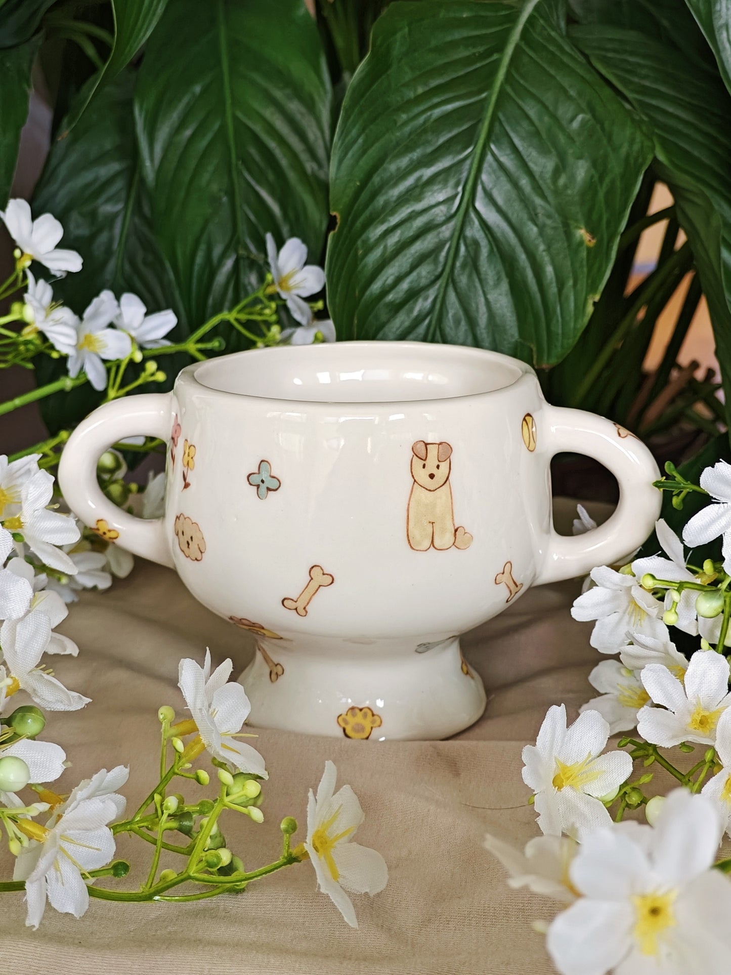 Best Dog Mom Ceramic Trophy