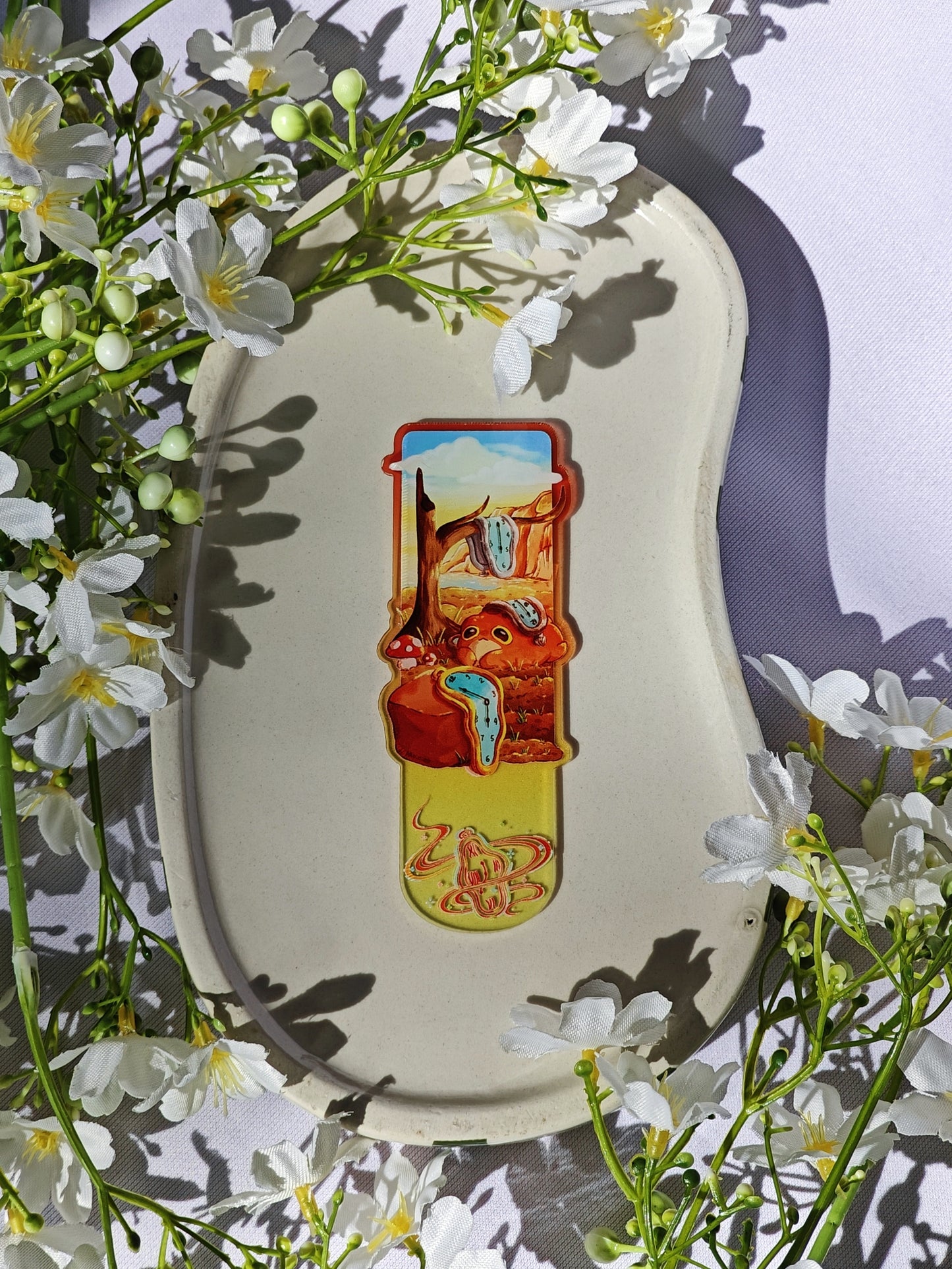 "The Melting Clock" Froggy Bookmark
