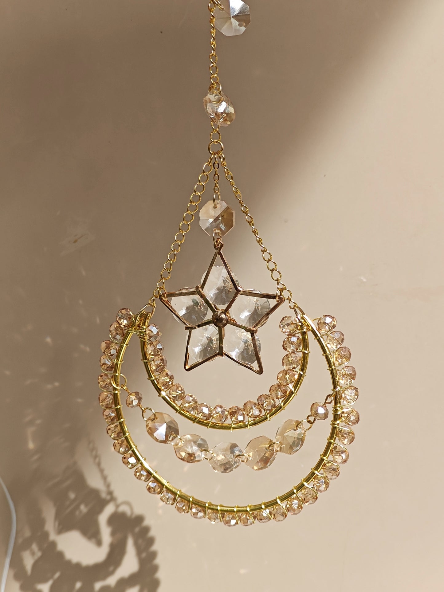 Champagne Moon and Star Catcher